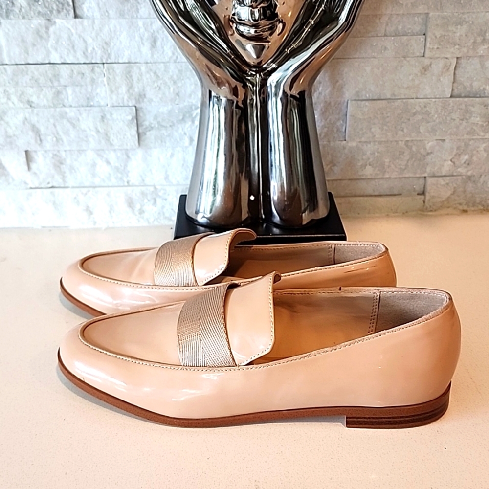 Mango leather loafers